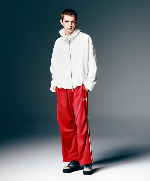 glamb（グラム）の「Balloon Zip Up Hoodie / バルーンジップアップフーディー（パーカー・メンズ・オレンジ/ホワイト/ブラック・S/M/L）」の10枚目の写真