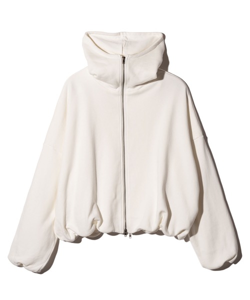glamb（グラム）の「Balloon Zip Up Hoodie / バルーンジップアップフーディー（パーカー・メンズ・オレンジ/ホワイト/ブラック・S/M/L）」の4枚目の写真