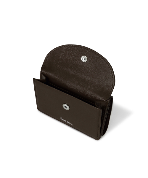 FENNEC(フェネック)の「CRINKLE HALFMOON MINI WALLET - ESPRESSO(財布・レディース・その他・FREE)」の4枚目の写真