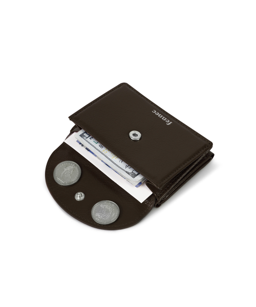 FENNEC(フェネック)の「CRINKLE HALFMOON MINI WALLET - ESPRESSO(財布・レディース・その他・FREE)」の5枚目の写真