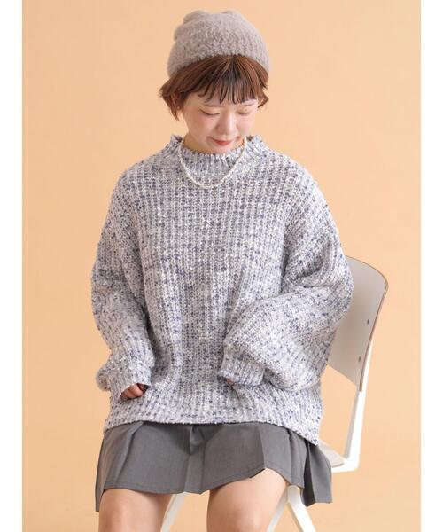 ehka sopo（エヘカソポ）の「シャギーワッチキャップ（ニットキャップ/ビーニー・レディース・キナリ/ベージュ/グレー・F）」の5枚目の写真