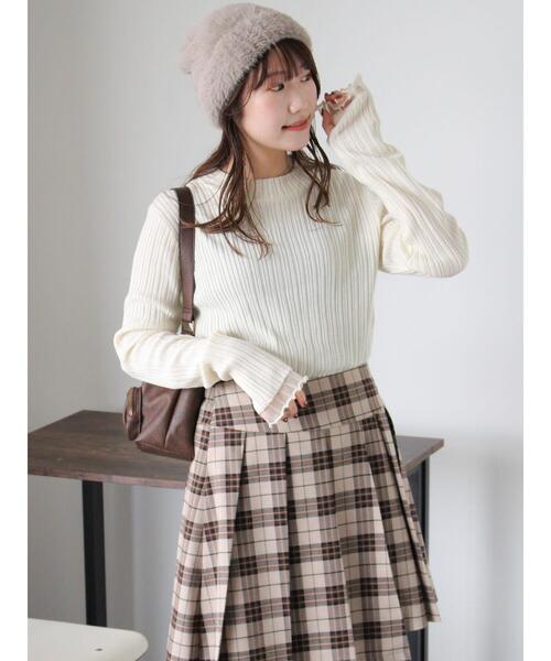 ehka sopo（エヘカソポ）の「シャギーワッチキャップ（ニットキャップ/ビーニー・レディース・キナリ/ベージュ/グレー・F）」の11枚目の写真