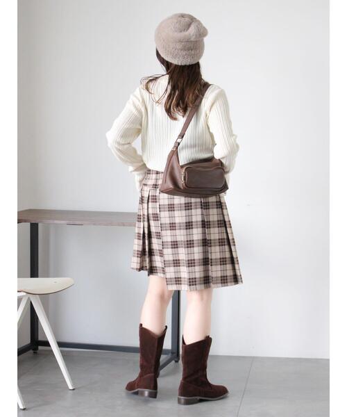 ehka sopo（エヘカソポ）の「シャギーワッチキャップ（ニットキャップ/ビーニー・レディース・キナリ/ベージュ/グレー・F）」の13枚目の写真