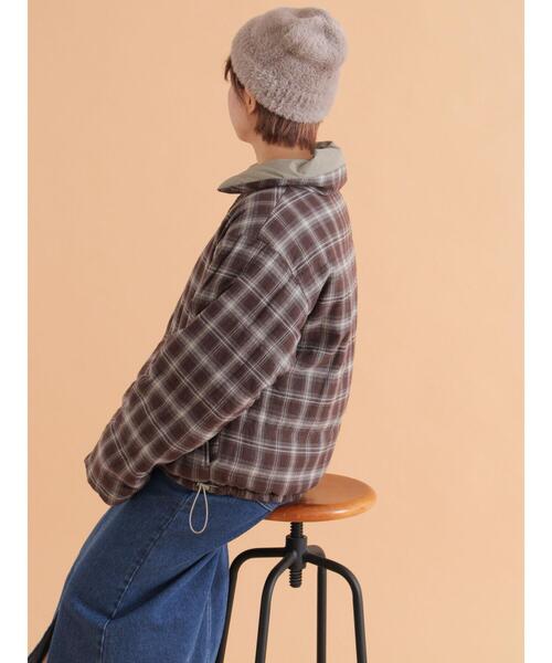 ehka sopo（エヘカソポ）の「シャギーワッチキャップ（ニットキャップ/ビーニー・レディース・キナリ/ベージュ/グレー・F）」の15枚目の写真