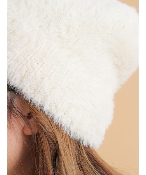 ehka sopo（エヘカソポ）の「シャギーワッチキャップ（ニットキャップ/ビーニー・レディース・キナリ/ベージュ/グレー・F）」の19枚目の写真