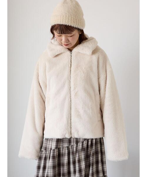 ehka sopo（エヘカソポ）の「シャギーワッチキャップ（ニットキャップ/ビーニー・レディース・キナリ/ベージュ/グレー・F）」の21枚目の写真