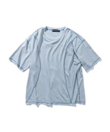 ウェイビースティッチシルケットTシャツ_ スカイブルー