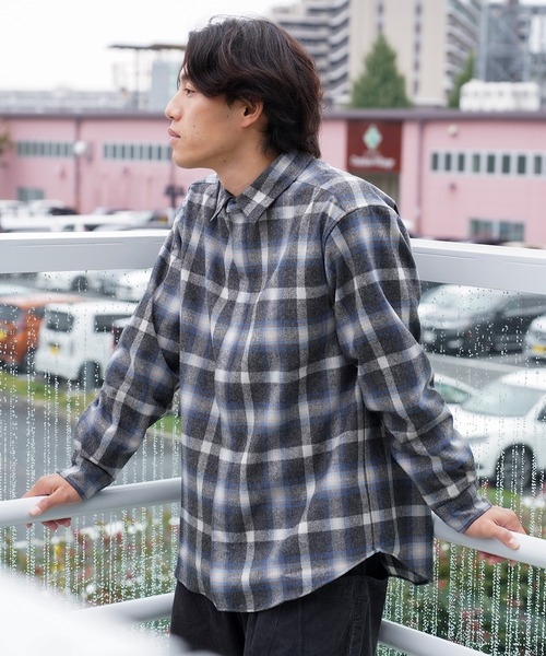 Pendleton ヴァージンウールネルシャツ Mサイズ ブラック/グレー PENDLETON（ペンドルトン） 【並行輸入品 本国企画】ペンドルトン 長袖