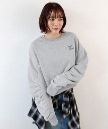 ABYS（アビス）の「袖シャーリング裏起毛スウエット（スウェット）」