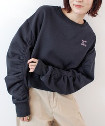 ABYS（アビス）の「袖シャーリング裏起毛スウエット（スウェット）」