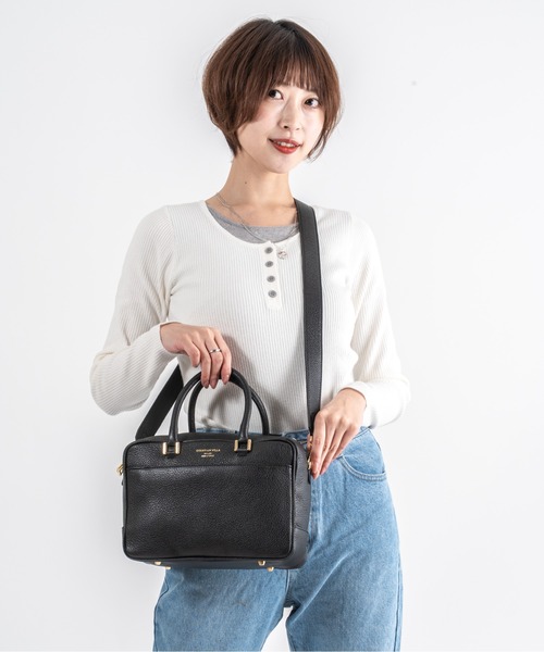 CHRISTIAN VILLA(クリスチャンヴィラ)の「【CHRISTIAN VILLA】ボストン バッグ ショルダーバッグ(ボストンバッグ・レディース・ブラック/ダークブラウン/ブラウン・FREE)」の21枚目の写真