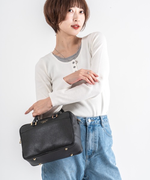 CHRISTIAN VILLA(クリスチャンヴィラ)の「【CHRISTIAN VILLA】ボストン バッグ ショルダーバッグ(ボストンバッグ・レディース・ブラック/ダークブラウン/ブラウン・FREE)」の22枚目の写真