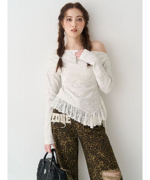 EVRIS（エヴリス）の「ハイウエストグラフィックワイドパンツ（その他パンツ・レディース・ブラック/その他1・MEDIUM/SMALL）」の22枚目の写真