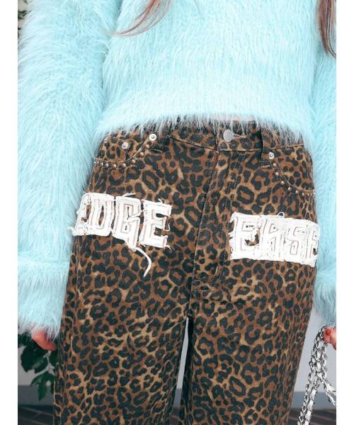 EVRIS（エヴリス）の「ハイウエストグラフィックワイドパンツ（その他パンツ・レディース・ブラック/その他1・MEDIUM/SMALL）」の6枚目の写真