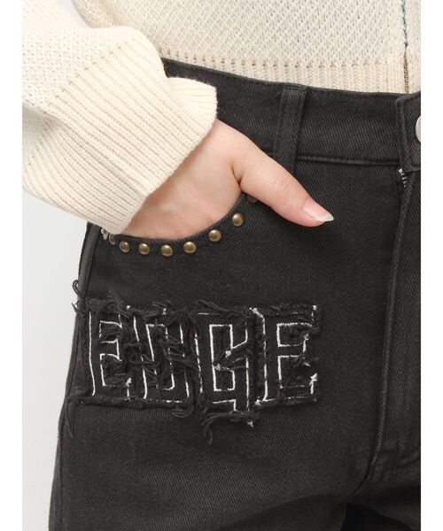 EVRIS（エヴリス）の「ハイウエストグラフィックワイドパンツ（その他パンツ・レディース・ブラック/その他1・MEDIUM/SMALL）」の16枚目の写真