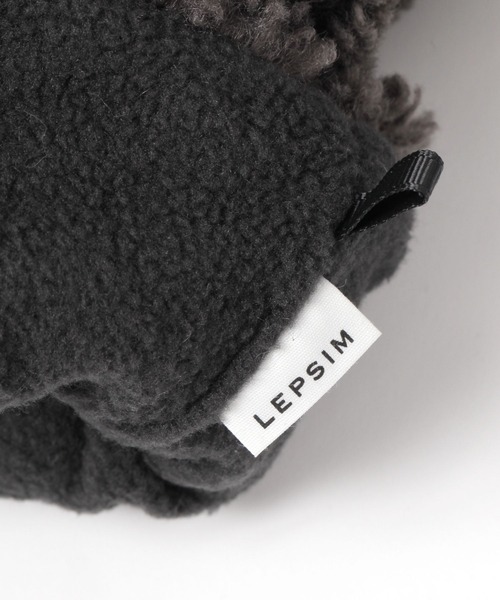 LEPSIM(レプシィム)の「ストラップボアミトン 595801(手袋・レディース・アイボリー/チャコールグレー・ONE SIZE)」の15枚目の写真