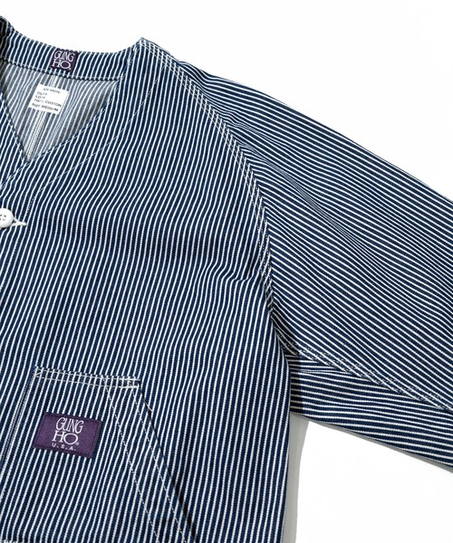 GUNG HO（ガンホー）の「GUNG HO/ ガンホー　HICKORY THE EXPEDITION JACKET（ブルゾン・メンズ・ストライプ・MEDIUM/LARGE/X-LARGE）」の3枚目の写真