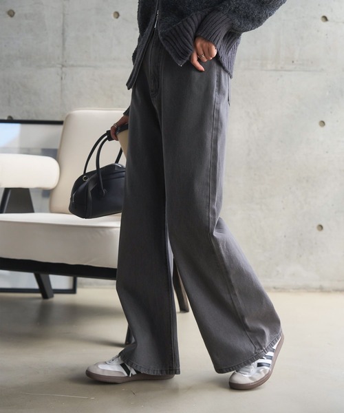 錯覚美脚デニムカーブパンツ（デニムパンツ）｜KOBE LETTUCE