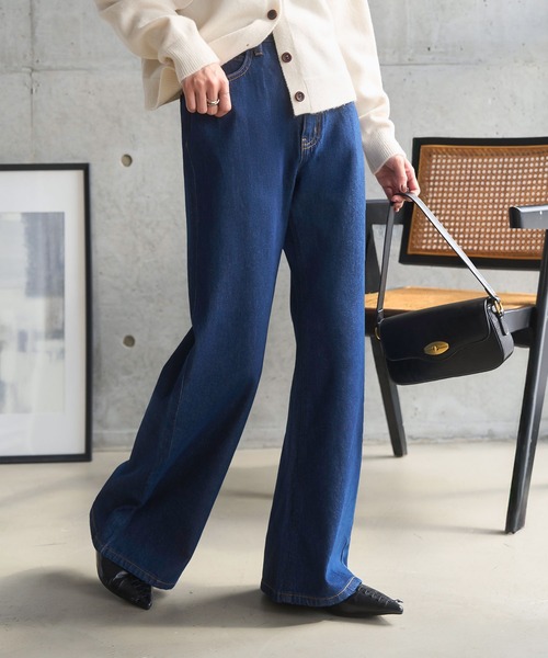 H*B様 ANDREW MACKENZIE パッド付きデニムパンツ 34 錯覚美脚デニムカーブパンツ（デニムパンツ）｜KOBE LETTUCE