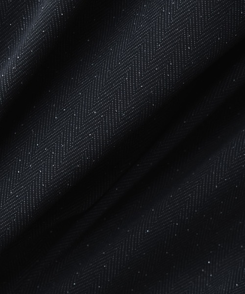 remer（リメール）の「LOOSE BASIC SHIRT "LAME HERRINGBONE" / ルーズベーシックシャツラメヘリンボーン【短丈】（シャツ/ブラウス・メンズ・ブラック・SMALL/MEDIUM/LARGE）」の9枚目の写真