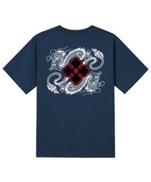 KTN0104 ドラゴン半袖Tシャツ - ネイビー