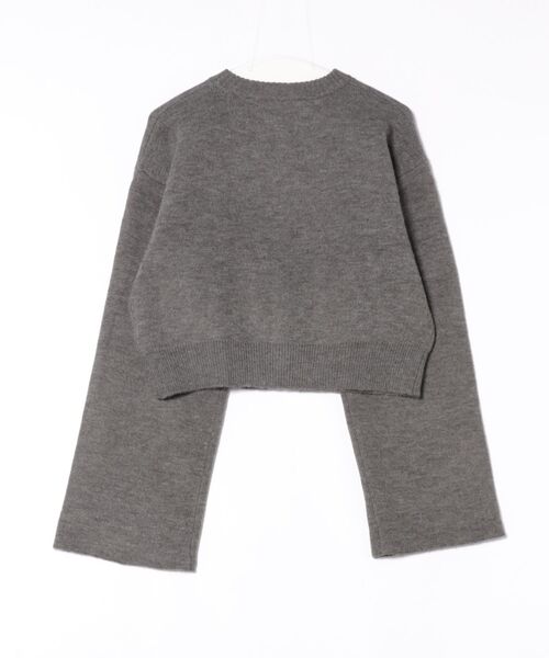 MILLION CARATS（ミリオンカラッツ）の「【ふわ軽あったか＆きれい見え】配色が洒落る！アルパカタッチのWフェイスカーデ（カーディガン/ボレロ・レディース・オフホワイト/チャコールグレー/ブラウン・FREE）」の9枚目の写真