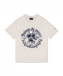 ウィメンズ リリス エンボ クロップTシャツ クリームネイビー(FCC2TS387W)
