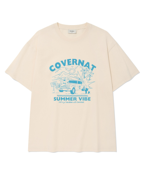 COVERNAT(カバーナット)の「ボリュームカーグラフィックTシャツアイボリー(Tシャツ/カットソー・レディース・その他・X-SMALL/SMALL/MEDIUM/LARGE/X-LARGE/XX-LARGE)」の2枚目の写真