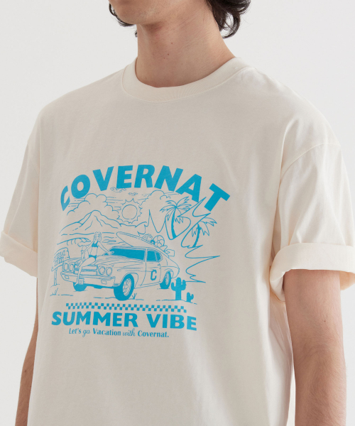 COVERNAT(カバーナット)の「ボリュームカーグラフィックTシャツアイボリー(Tシャツ/カットソー・レディース・その他・X-SMALL/SMALL/MEDIUM/LARGE/X-LARGE/XX-LARGE)」の7枚目の写真
