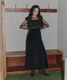 ANDRESD（アンドレスド）の「ボリュームラッフルレイヤードレス   volume ruffle layer dress（ドレス）」