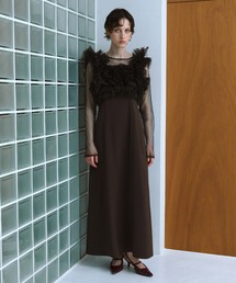 ANDRESD（アンドレスド）の「ボリュームラッフルレイヤードレス / volume ruffle layer dress（ドレス）」