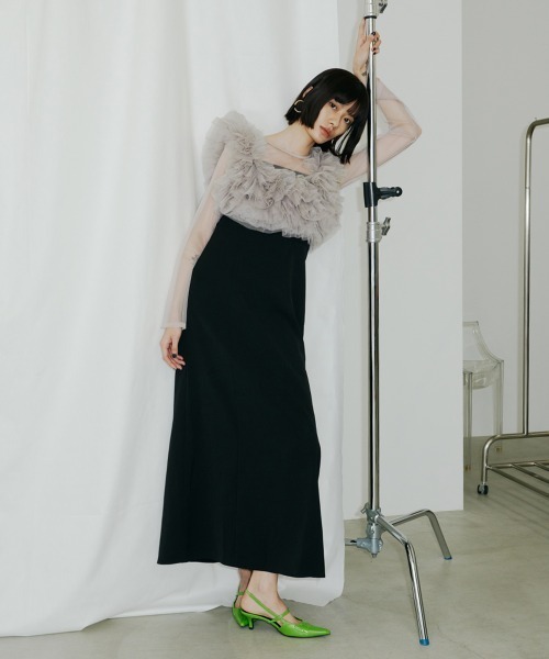 ボリュームラッフルレイヤードレス / volume ruffle layer dress