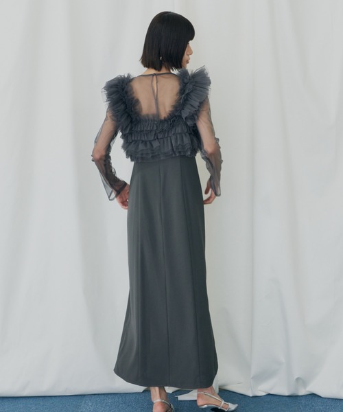 ボリュームラッフルレイヤードレス / volume ruffle layer dress