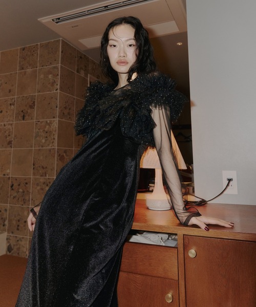 ANDRESD（アンドレスド）の「ボリュームラッフルレイヤードレス