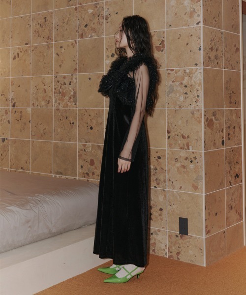 ボリュームラッフルレイヤードレス / volume ruffle layer dress