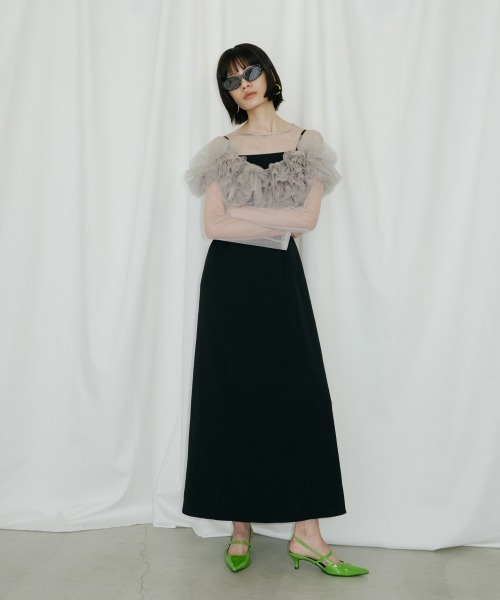 ボリュームラッフルレイヤードレス / volume ruffle layer dress