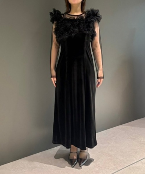 ボリュームラッフルレイヤードレス / volume ruffle layer dress