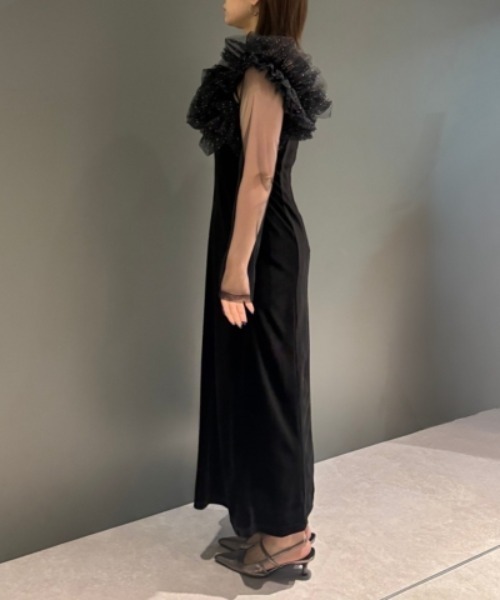 ボリュームラッフルレイヤードレス / volume ruffle layer dress