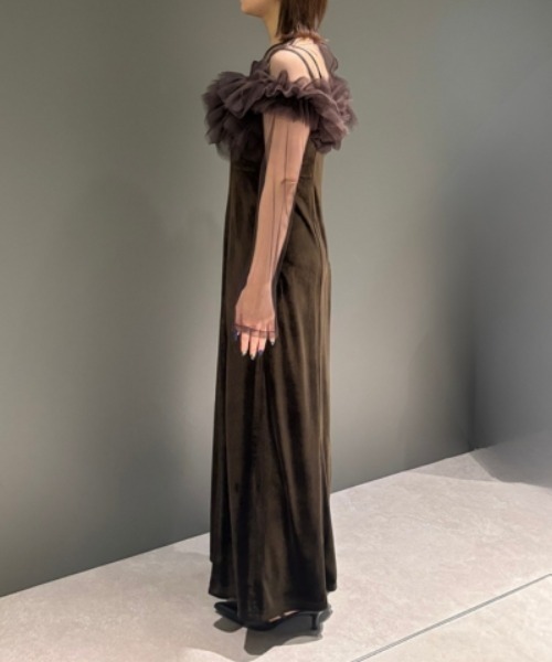 ボリュームラッフルレイヤードレス / volume ruffle layer dress