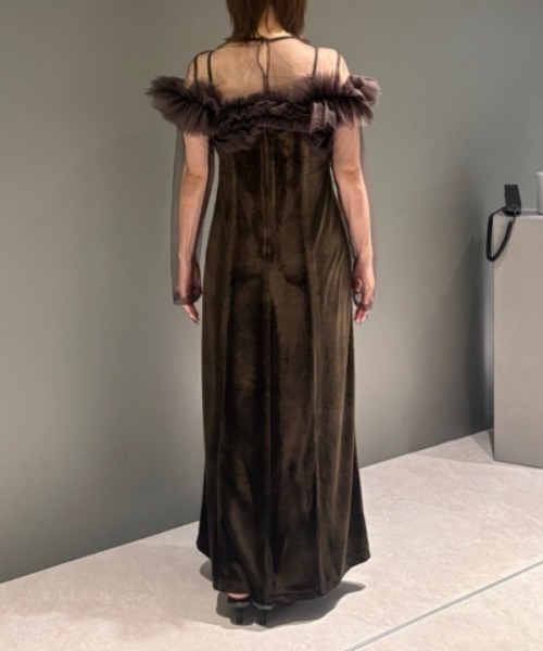 ボリュームラッフルレイヤードレス / volume ruffle layer dress