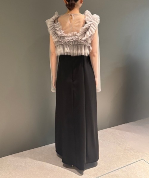ボリュームラッフルレイヤードレス / volume ruffle layer dress