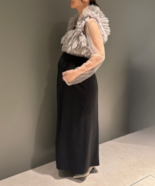 ボリュームラッフルレイヤードレス / volume ruffle layer dress