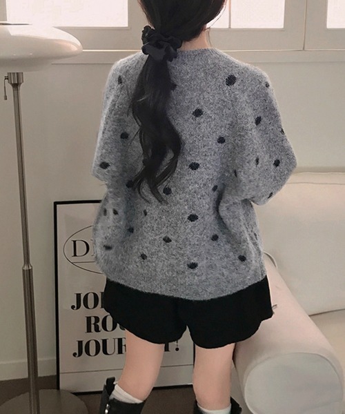 gossip!ロサンゼルス(ゴシップロサンゼルス)の「Y2K ドットデザインニットカーディガン(ニット/セーター・レディース・ダークブラウン/ベージュ/グレー・M)」の21枚目の写真