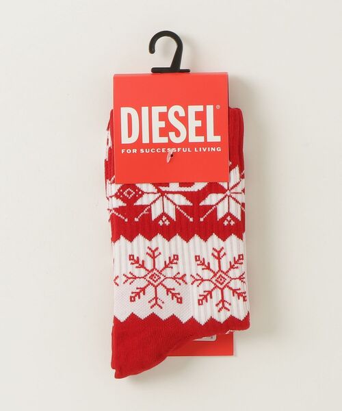 DIESEL（ディーゼル）の「メンズ ソックス SKM-D-XMAS（ソックス/靴下・メンズ・レッド系その他・LARGE/MEDIUM/SMALL）」の2枚目の写真