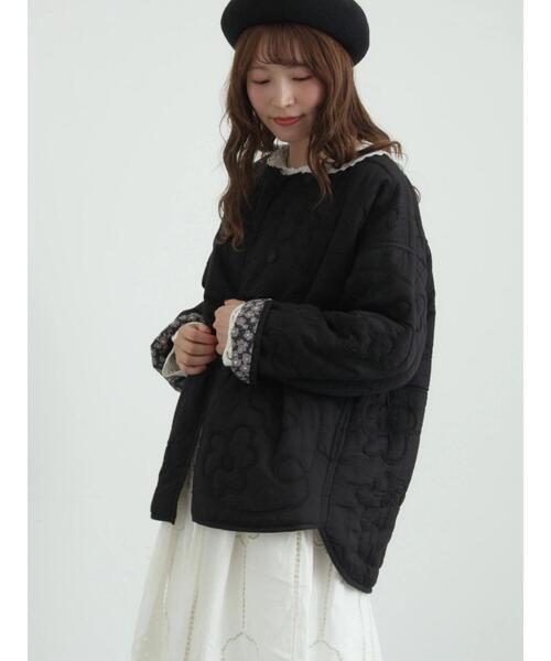 TSUHARU by Samansa Mos2(ツハルバイサマンサモスモス)の「レースパッチワークセーラー襟ブラウス(シャツ/ブラウス・レディース・ブラック/ブルー/オフホワイト・F)」の11枚目の写真