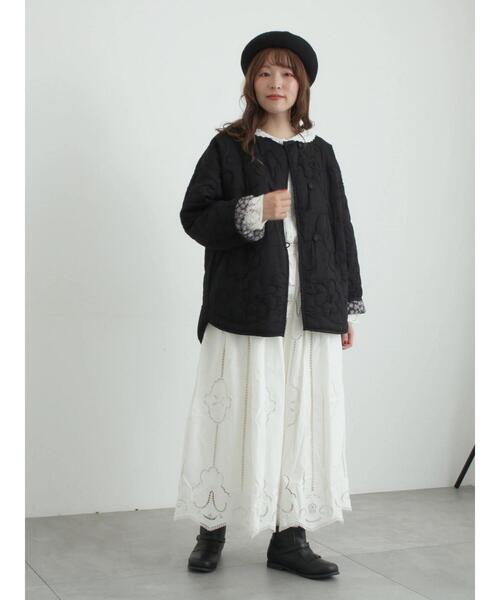 TSUHARU by Samansa Mos2(ツハルバイサマンサモスモス)の「レースパッチワークセーラー襟ブラウス(シャツ/ブラウス・レディース・ブラック/ブルー/オフホワイト・F)」の13枚目の写真