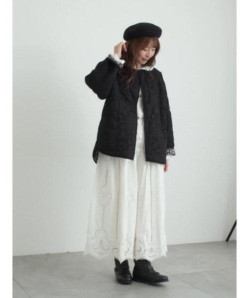 TSUHARU by Samansa Mos2(ツハルバイサマンサモスモス)の「レースパッチワークセーラー襟ブラウス(シャツ/ブラウス・レディース・ブラック/ブルー/オフホワイト・F)」の14枚目の写真