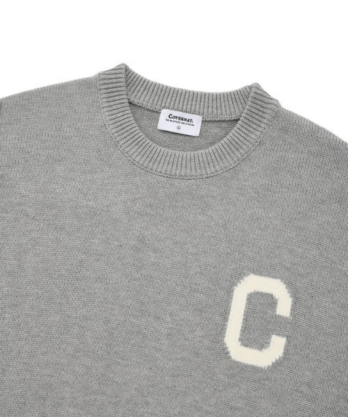 COVERNAT（カバーナット）の「Cロゴクルーネックニットメランジグレー（ニット/セーター・レディース・その他・MEDIUM/LARGE/SMALL/X-LARGE）」の3枚目の写真