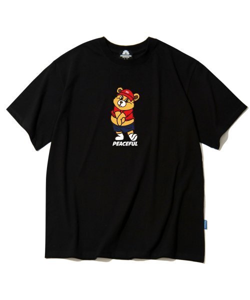 TRIPSHION(トリップション)の「SHY BEAR GRAPHIC Tシャツ - ブラック(Tシャツ/カットソー・メンズ・その他・LARGE/MEDIUM/X-LARGE)」の1枚目の写真