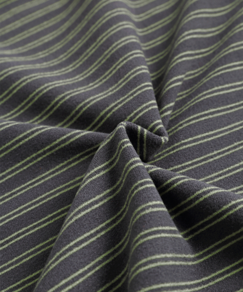 MENASOO(ミナス)の「Brushed Striped Boatneck Long T Shirt_Khaki(Tシャツ/カットソー・レディース・カーキ・F)」の16枚目の写真